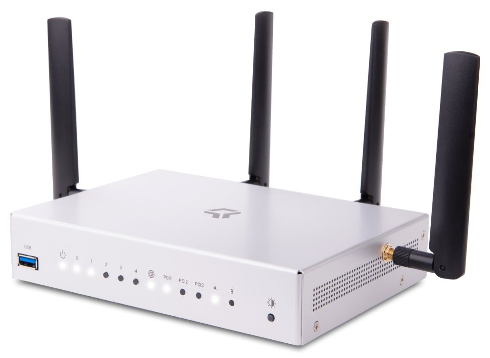 Turris Omnia Router Wi-Fi 6, 5x Gbit LAN, 1x WAN LAN/SFP, 2x USB 3.0, 3x miniPCI-e, 2.4GHz, 5GHz 802.11b/g/n/a/ac/ax