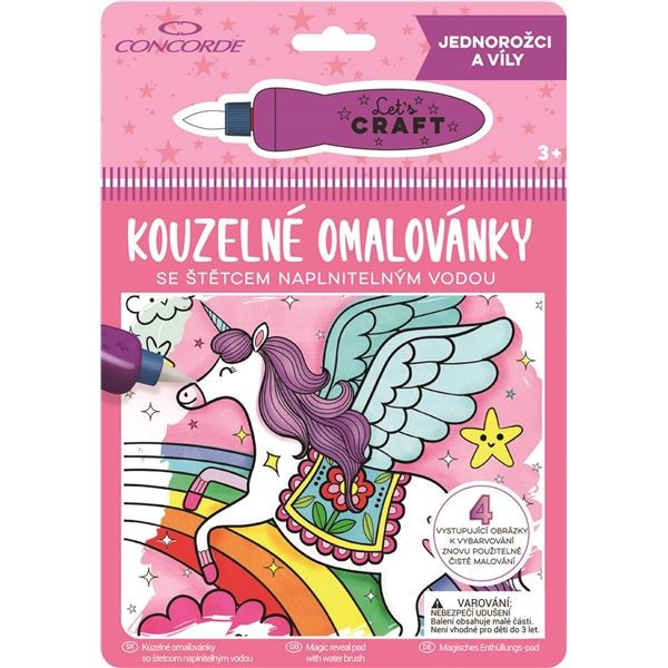 Kouzelné omalovánky Concorde,Jednorožci a víly