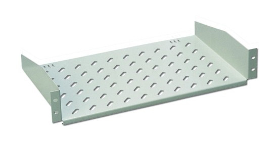 Digitus Pevná police 2U pro stojany od hloubky 800 mm 88x482x549 mm, do 25 kg, šedá (RAL 7035)