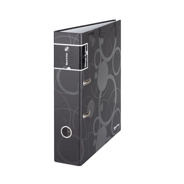 Pákový pořadač Black&White - A4, 7 cm, černý
