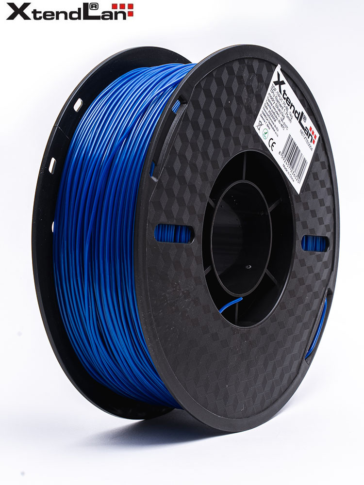 XtendLAN TPU filament 1,75mm průhledný modrý 1kg