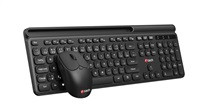 BAZAR - C-TECH klávesnice s myší WLKMC-05B, Bezdrátový set 2.4GHz, CZ, Černá, poškozený obal