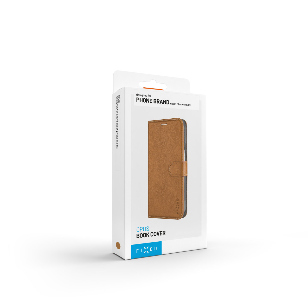 Pouzdro typu kniha FIXED Opus pro Samsung Galaxy A37 5G, hnědé