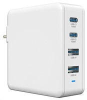Viking nabíječka USB GaN 100W, podpora PD3.0 a QC4+, bílá