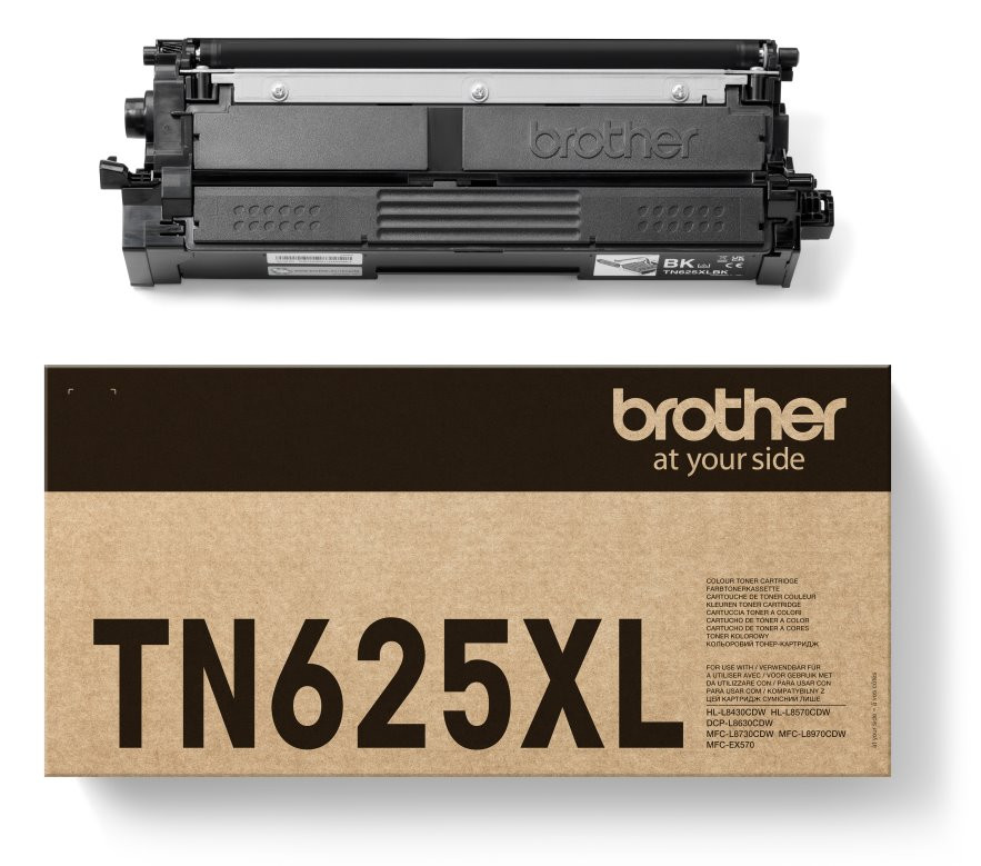 BROTHER toner TN625XLBK pro HL-L8430/ DCP-L8630/MFC-L8730CDW / 6500 stran / černý