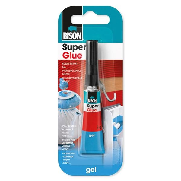 Vteřinové lepidlo BISON Super Glue, gel, 2 g