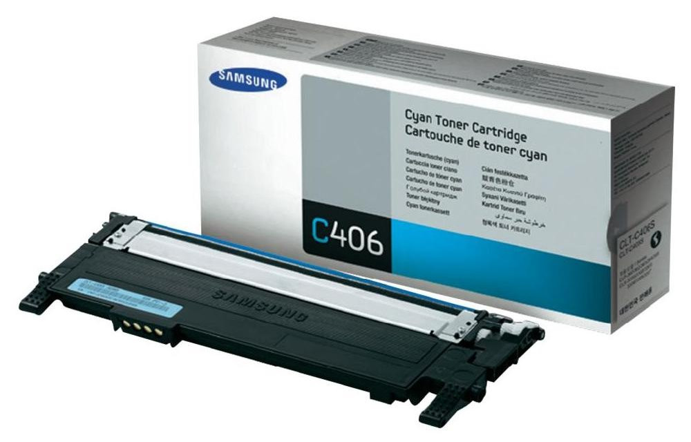 HP - Samsung toner azurový CLT-C406S pro CLP-360/365,CLX-3300/3305/C410/C460/C467 - 1000 stran