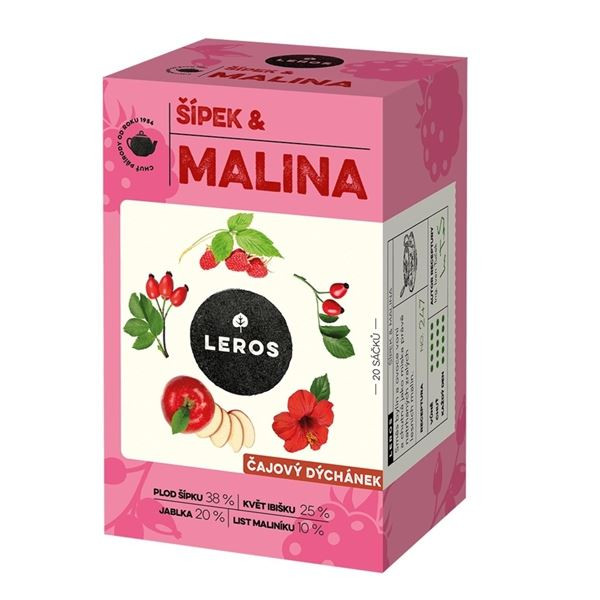 Byl.čaj Leros - Čajový dýchánek, šípek a malina