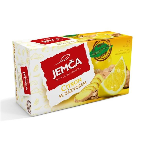 Ovocný čaj Jemča  - citron se zázvorem, 20 x 2g