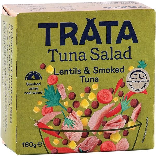 Tuňákový salát Trata - s uz.tuňákem a čočkou-160 g