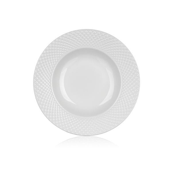 Hlub.talíře Banquet Diam.Line-bílé,22,2cm,sada 6ks