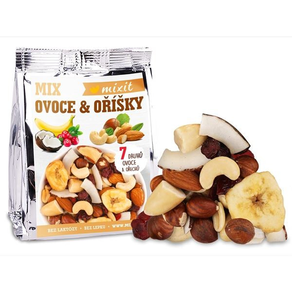 Mix ovoce Mixit-mix oříšků a ovoce do kapsy, 80 g