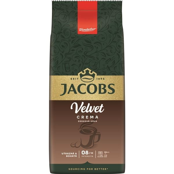 Zrnková káva Jacobs - Velvet Crema, 1 kg