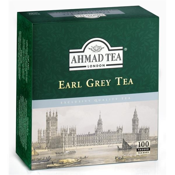 Černý čaj Ahmad - Earl Grey, 100 x 2 g, 200 g