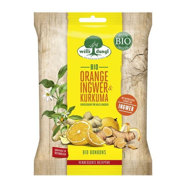 Bonbony Willi Dungl - Orange, plněné furé, 65 g