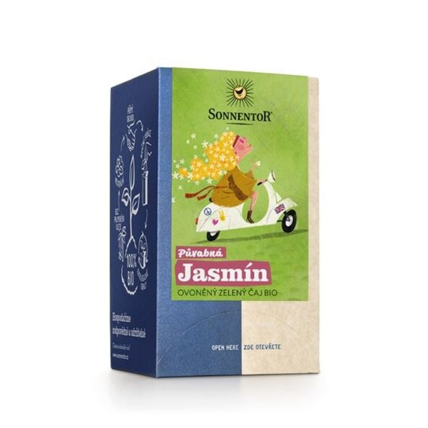 Zelený čaj Sonnentor - Půvabná Jasmín,bio,18x1,5 g