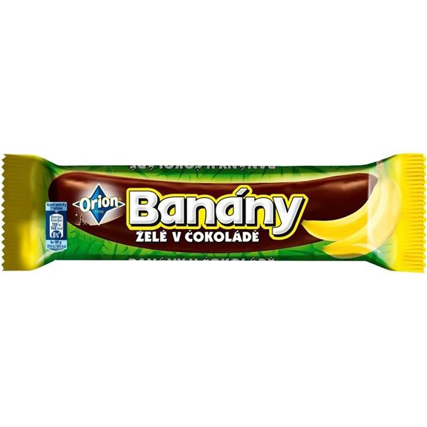 Tyčinka Orion Banány - želé v čokoládě 45g