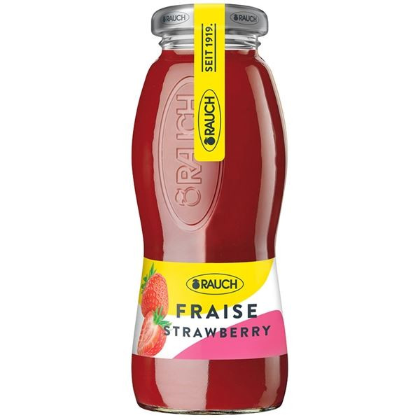 Džus Rauch - 40%, jahoda, sklo, 24x 0,2 l