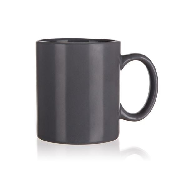 Hrnek Banquet MAT - keramický, šedý, 350 ml