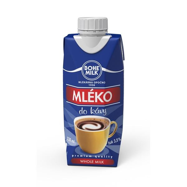Mléko do kávy Bohemilk - 3,5 %, 0,33 l