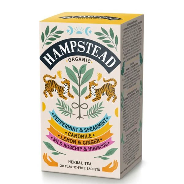 Kolekce ovo a bylin.čajů Hampstead Tea - bio,20 ks