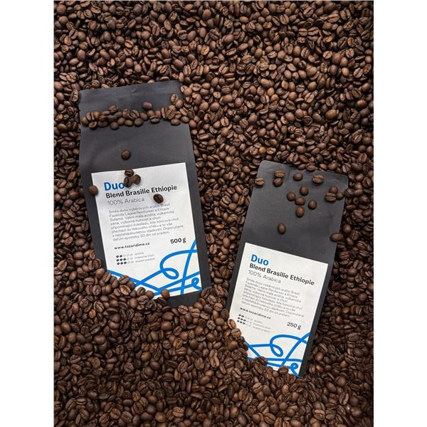 Zrnková káva Duo - Blend Brasilie Ethiopie, 250 g