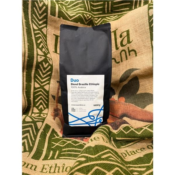 Zrnková káva Duo - Blend Brasilie Ethiopie, 1 kg