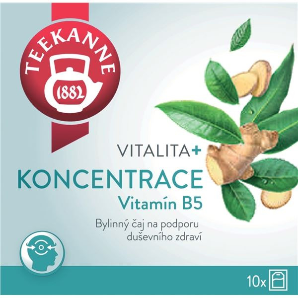 Byl.čaj Teekanne - Vitalita + koncentrace,10x 1,8g