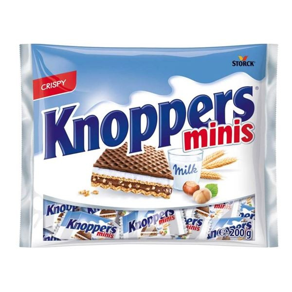 Oplatky Knoppers Minis - balené, 200 g