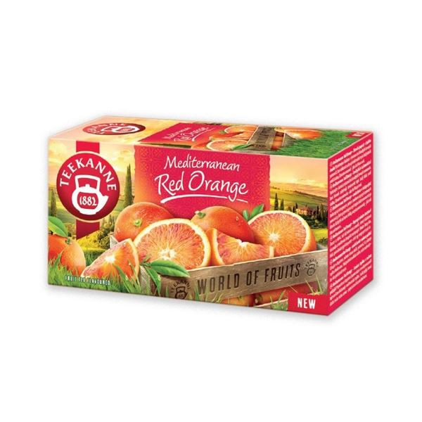 Ovocný čaj Teekanne - červený pomeranč, 20x 2 g