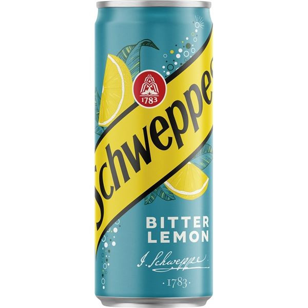 Tonic Schweppes Bitter - Lemon, plech, 24x 0,33l