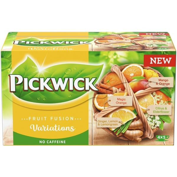Ov.čaj Pickwick - var. 4 druhů, žluté, 20x 1,9 g