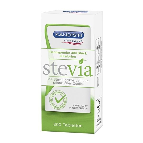 Sladidlo Kandisin Stevia - dávkovač, 300 tablet