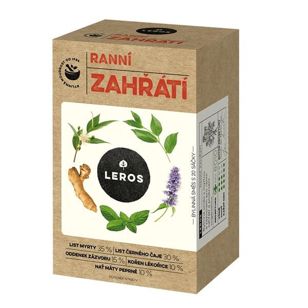 Bylinný čaj Leros - Ranní zahřátí, 20x 1,5 g