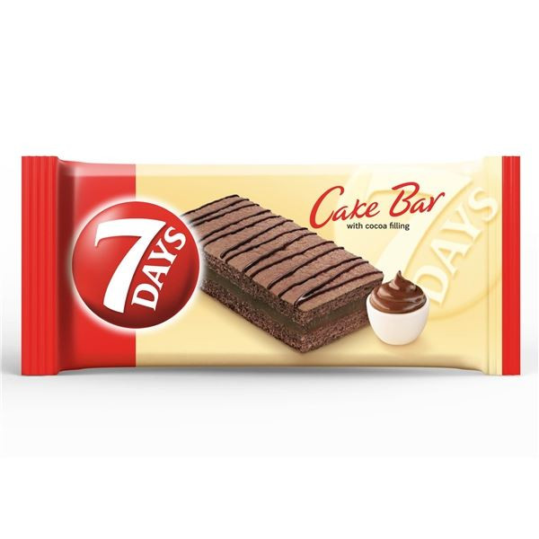 Pečivo 7 Days - Cake Bar, kakao, 30 g