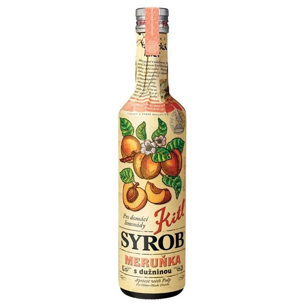 Sirup Kitl Syrob - meruňka s dužinou, 0,5 l
