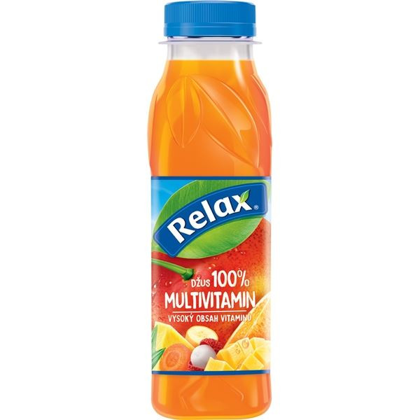 Džus Relax - 100%, multivitamín, 12x 0,33 l