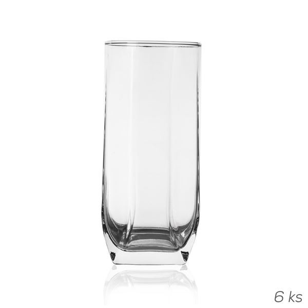 Skleničky Tuana - vysoké, zv.dno, 340 ml, 6 ks
