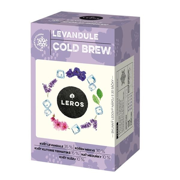 Byl.čaj Leros Cold Brew-Levandule,st.voda,20x 1,8g