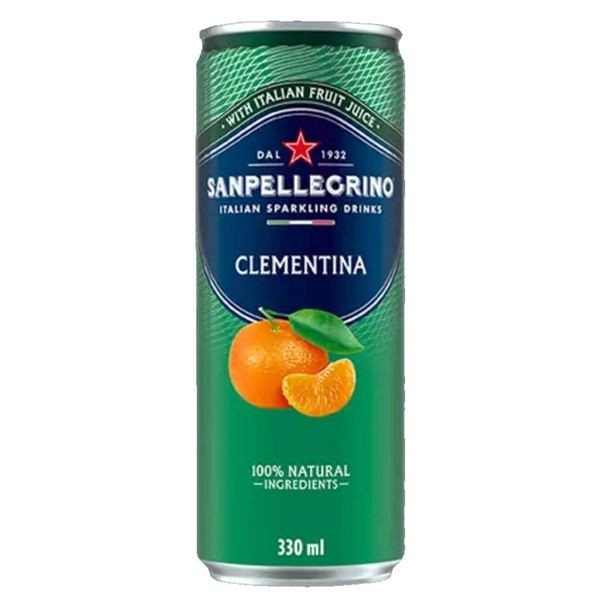 Limo.San Pellegrino-Clementina, plech, 24x 330ml