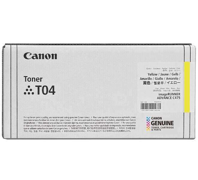 Canon originální  TONER T04 YELLOW iR-ADV C475/C477 27 500 stran A4 (5%)