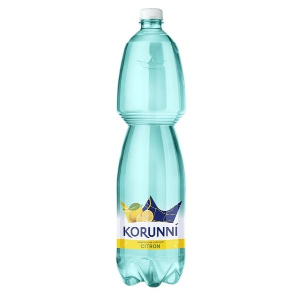 Ochucená voda Korunní-citron, jemně perlivá,6x1,5l