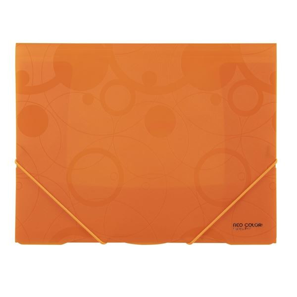 Desky s chlopněmi a  gumičkou NEO COLORI,oranžové