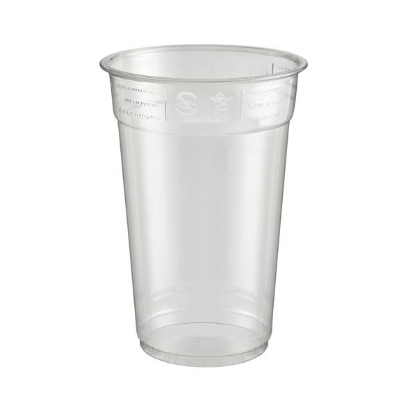 Jednorázové kelímky - recykl., průhledné, 300 ml