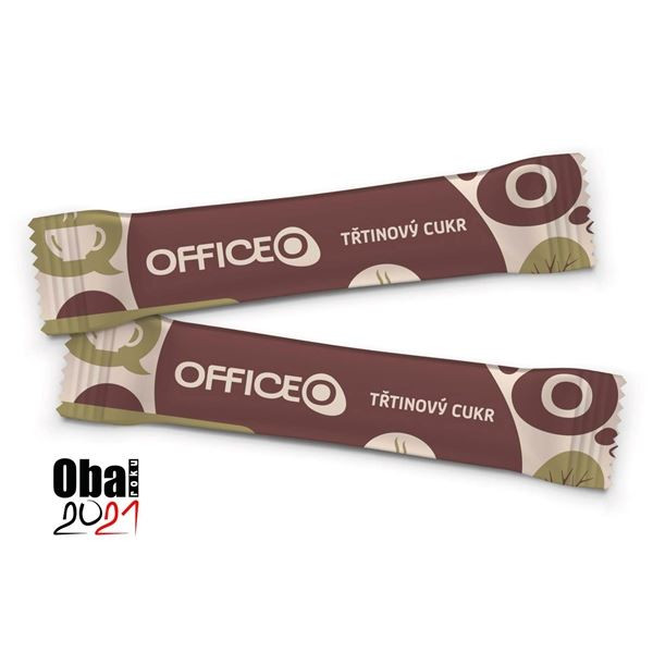 Porcovaný třtinový cukr v roličkách OFFICEO,500x4g