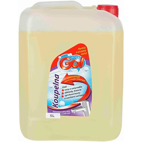 Čisticí prostředek na koupelny GO! - 5 l