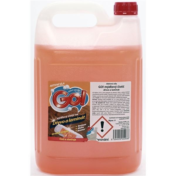 Čisticí prostř.na nábytek a podlahy GO!-mýdlový,5l