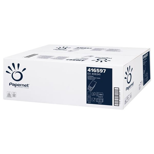 Skl. Pap.ručníky Papernet - 2vrstvé,bílé,20x150 ks