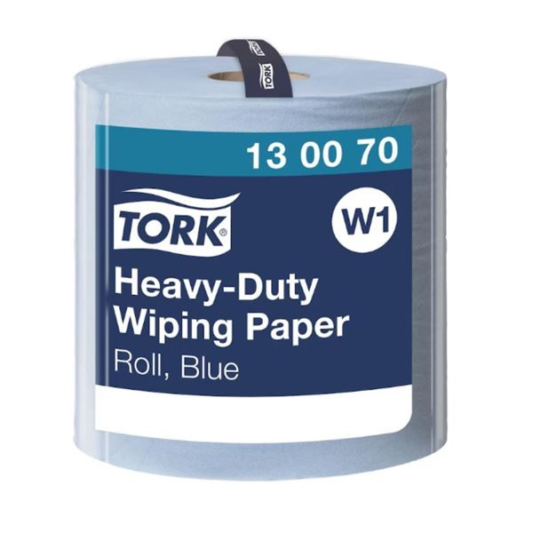 Průmyslové utěrky Tork - 2vrstvé, modré, W1
