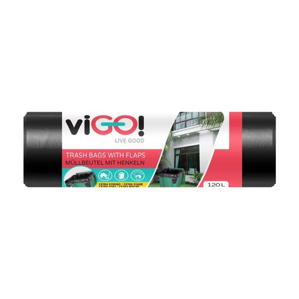 Pytle na odpadky viGo - 120 l, 26 mic, 10 ks